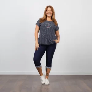 Túnica em Malha de Risca