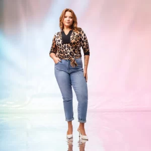 Túnica em Malha Estampada Coleção Primavera Verão Tamanhos Grandes